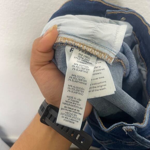 Frame Womens Jean Size 25 Le Skinny de Jeanne Crop Dark Wash Denim Blue Casual - Picture 5 of 14